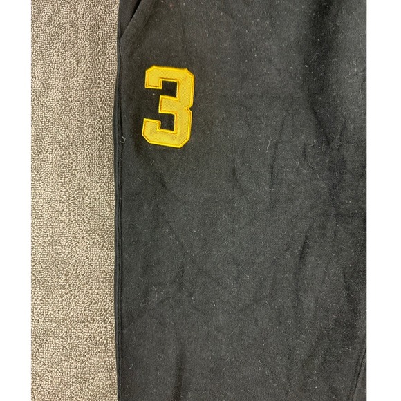 Polo Ralph Lauren Joggers Men L Black Triple Pony Patch 3 Cotton Blend Fleece - Picture 7 of 15
